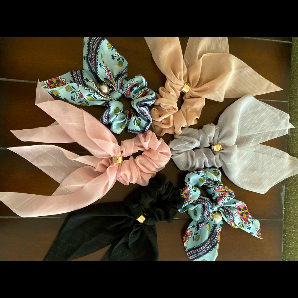 Hand made hair scrunchies